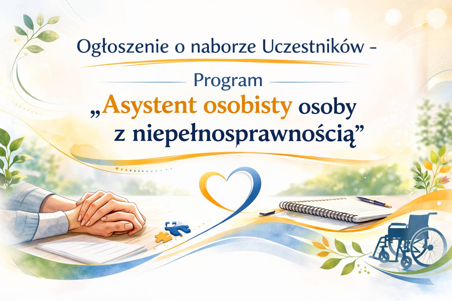Ogłoszenie o naborze Uczestników - Program „Asystent osobisty osoby z niepełnosprawnością” – edycja 2026